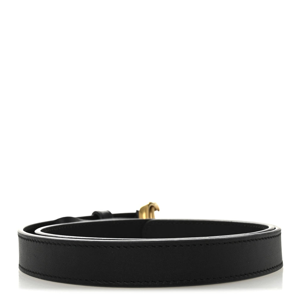 Calfskin Double G 20mm Belt 70 28 Black