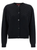 Gucci GG Crystal Cardigan — Black