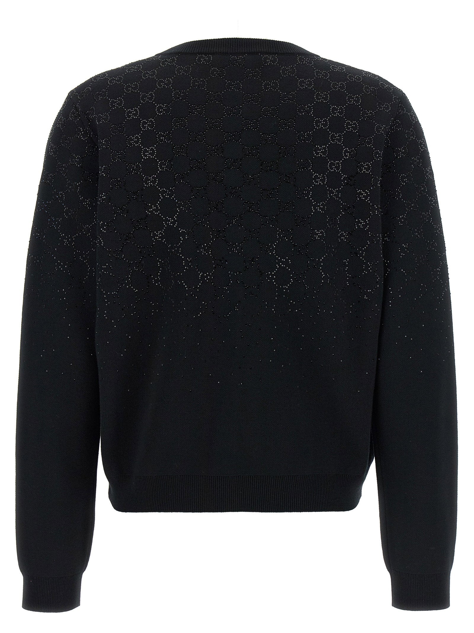 Gucci GG Crystal Cardigan — Black