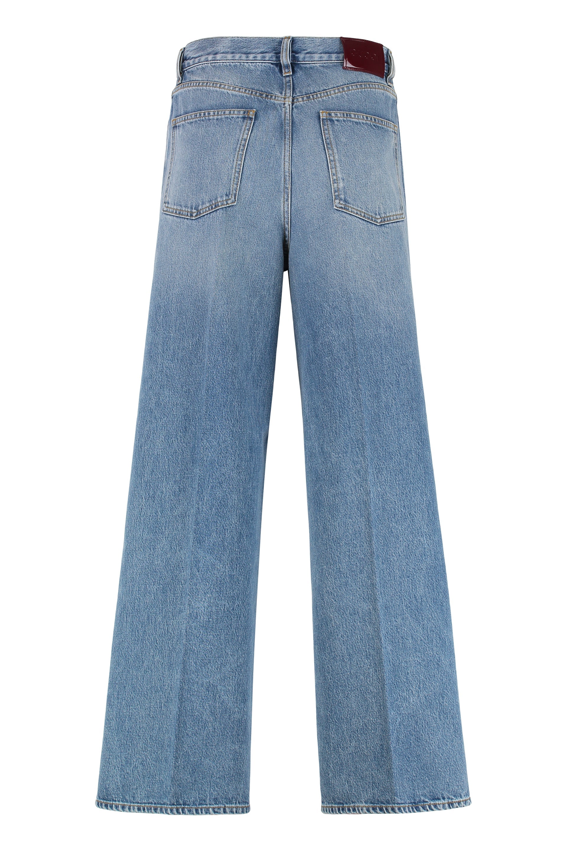 Gucci Wide-Leg Jeans — Blue