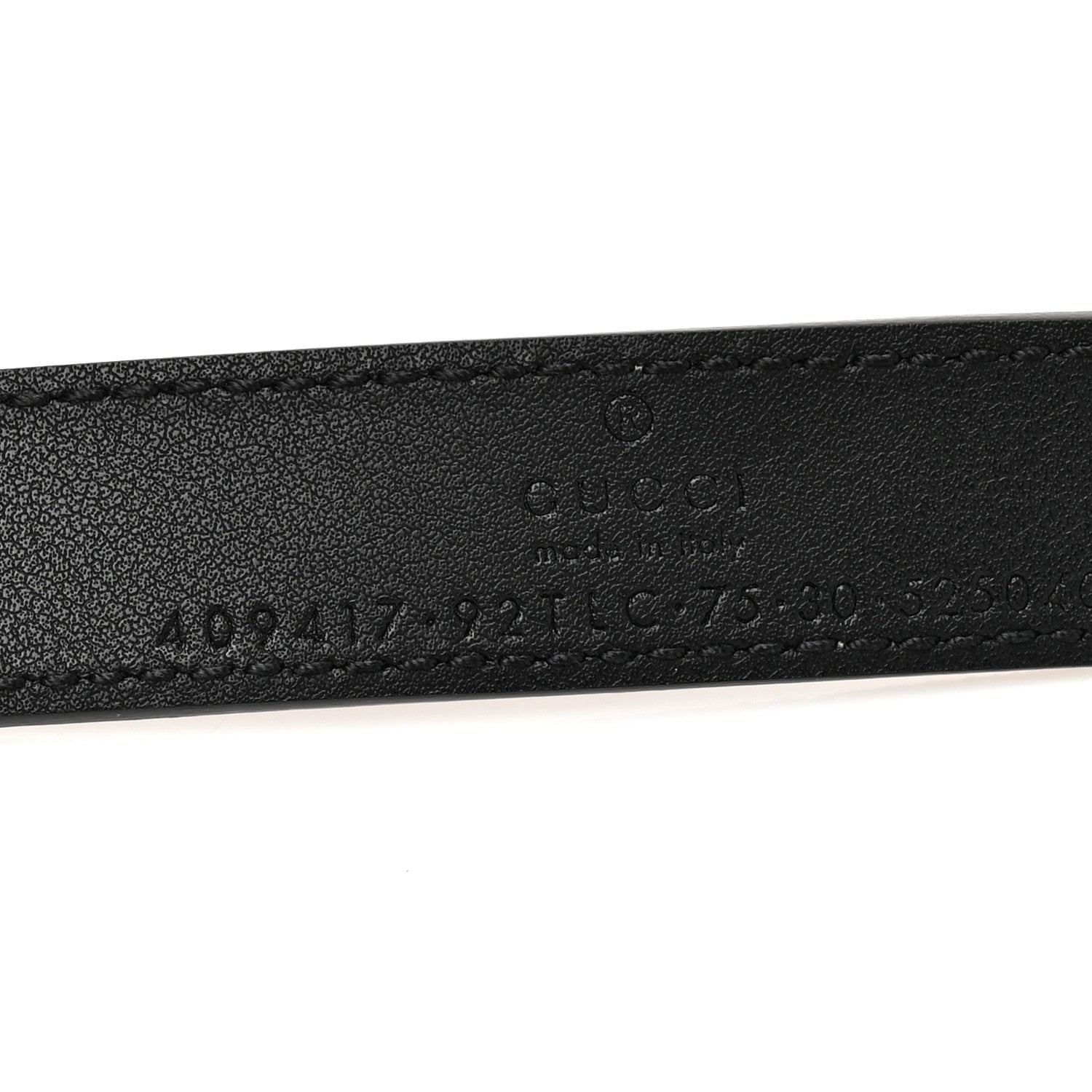 GG Supreme Monogram Matte Plutone Calfskin Double G 20mm Belt 75 30 Beige Ebony New Acero