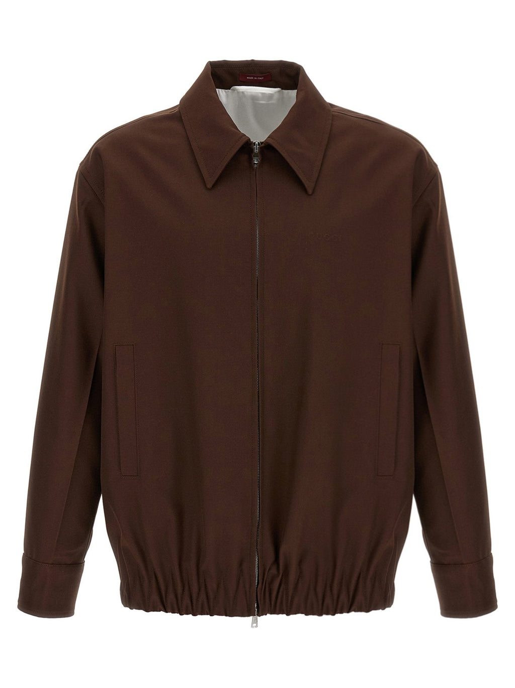 Gucci Wool Twill Jacket — Brown