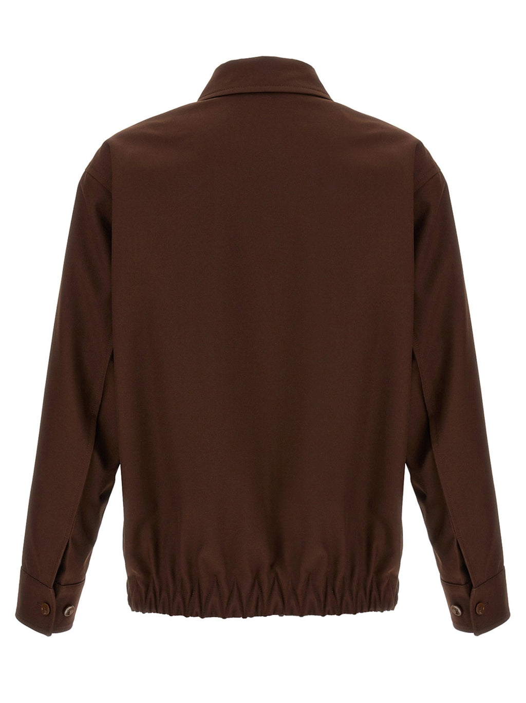 Gucci Wool Twill Jacket — Brown