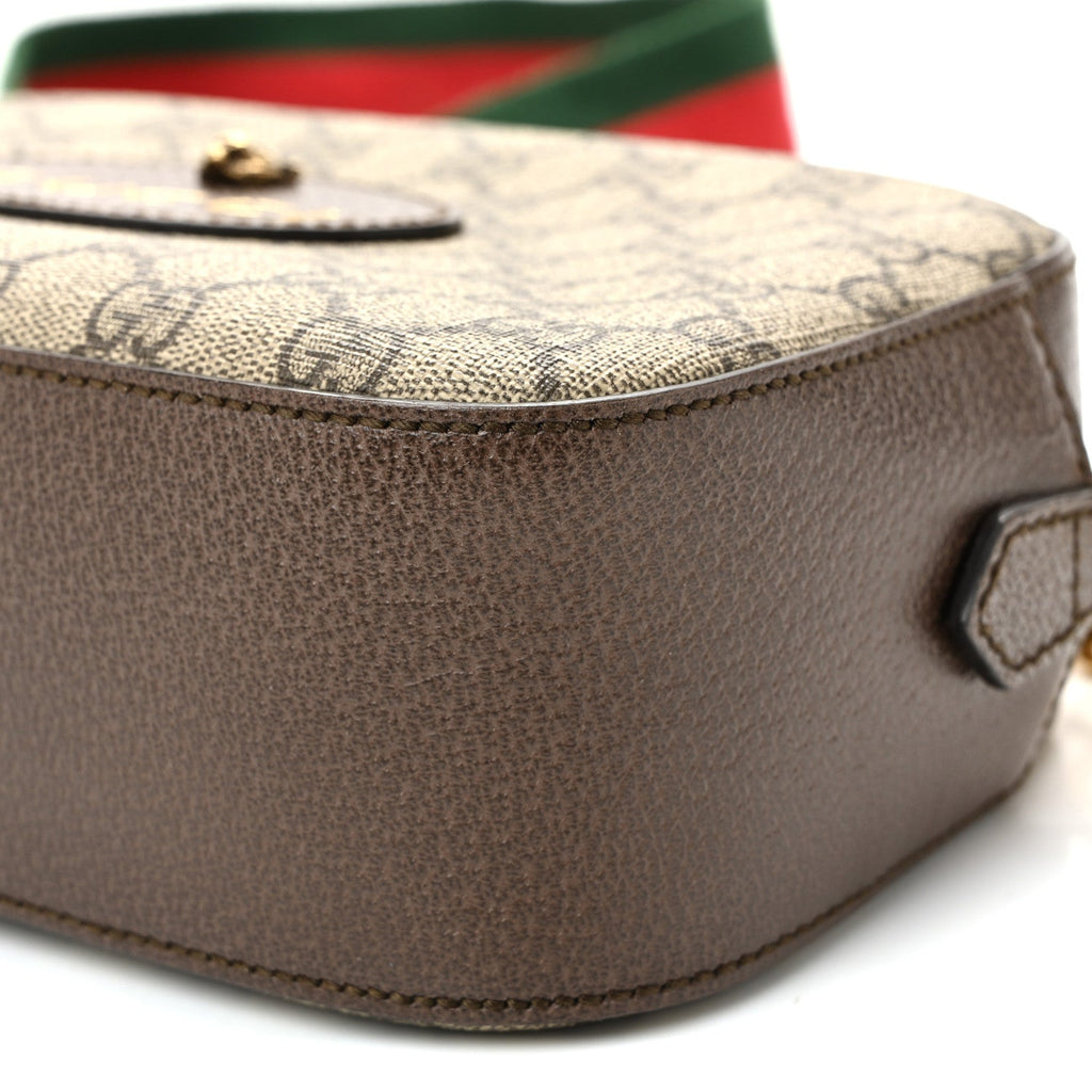 GG Supreme Monogram Web Neo Vintage Shoulder Bag Beige New Acero Crop