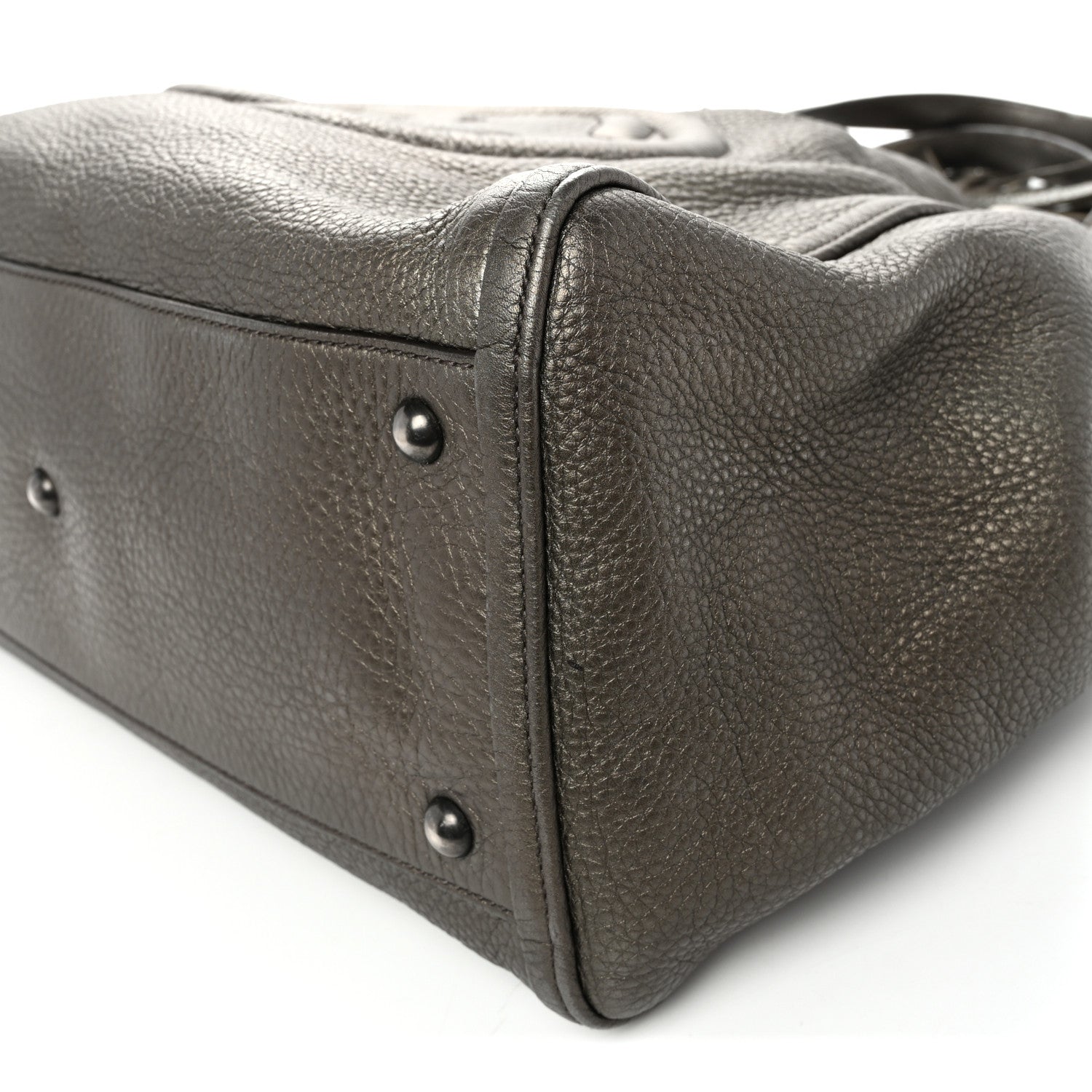Metallic Cellarius Calfskin Medium Soho Shoulder Bag Sasso