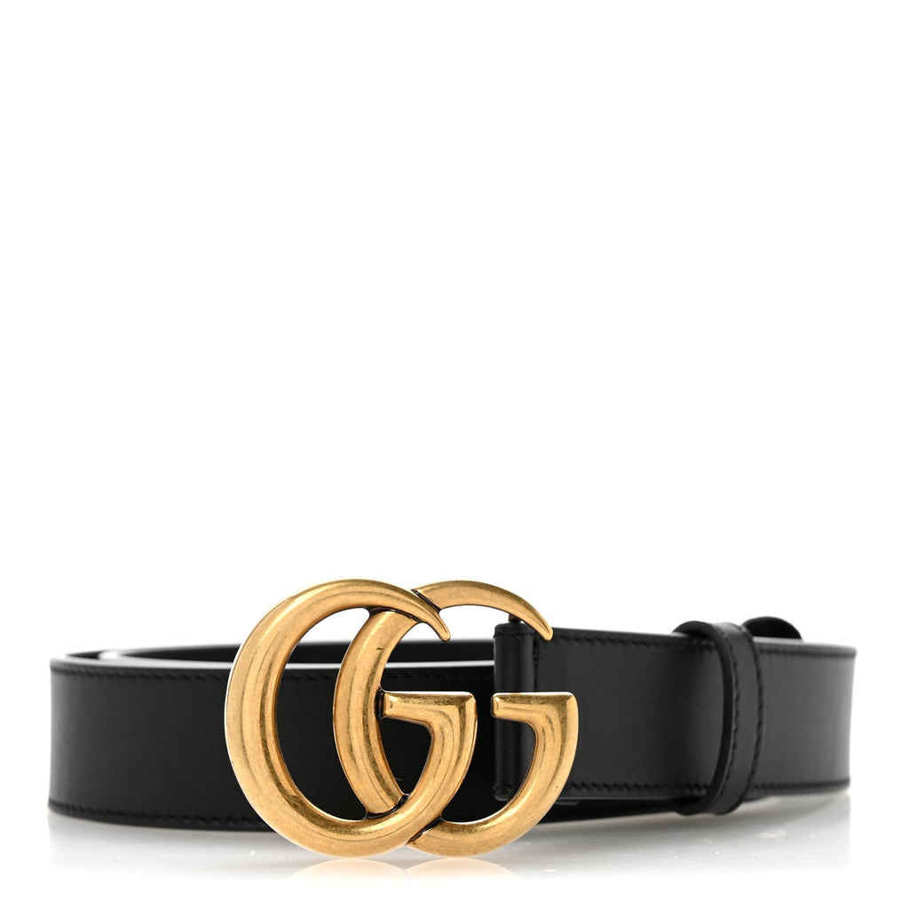 Calfskin Double G 30mm Belt 80 32 Black