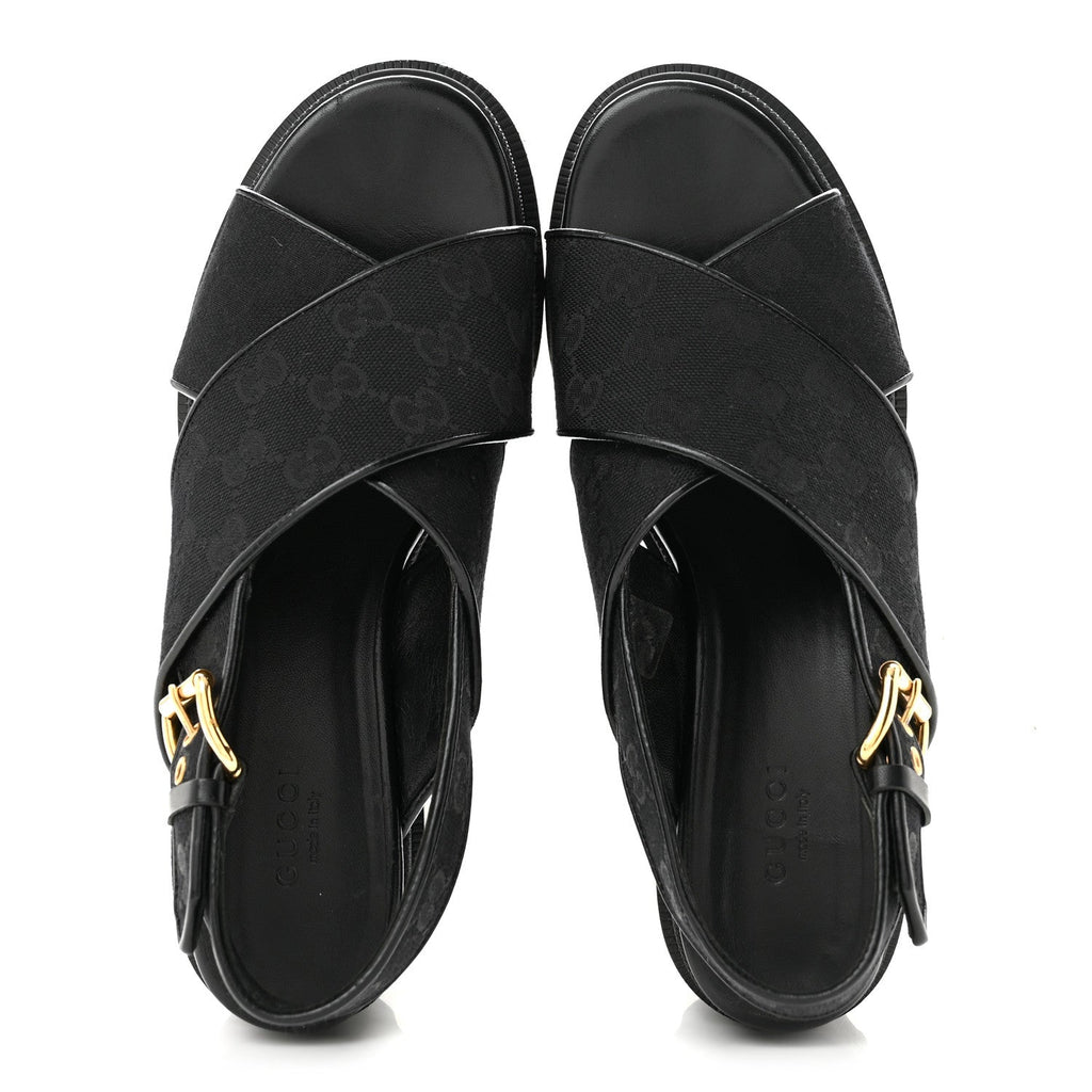 Monogram Granada Kid Trip 40/72mm Lug Sole Sandals 38.5 Black
