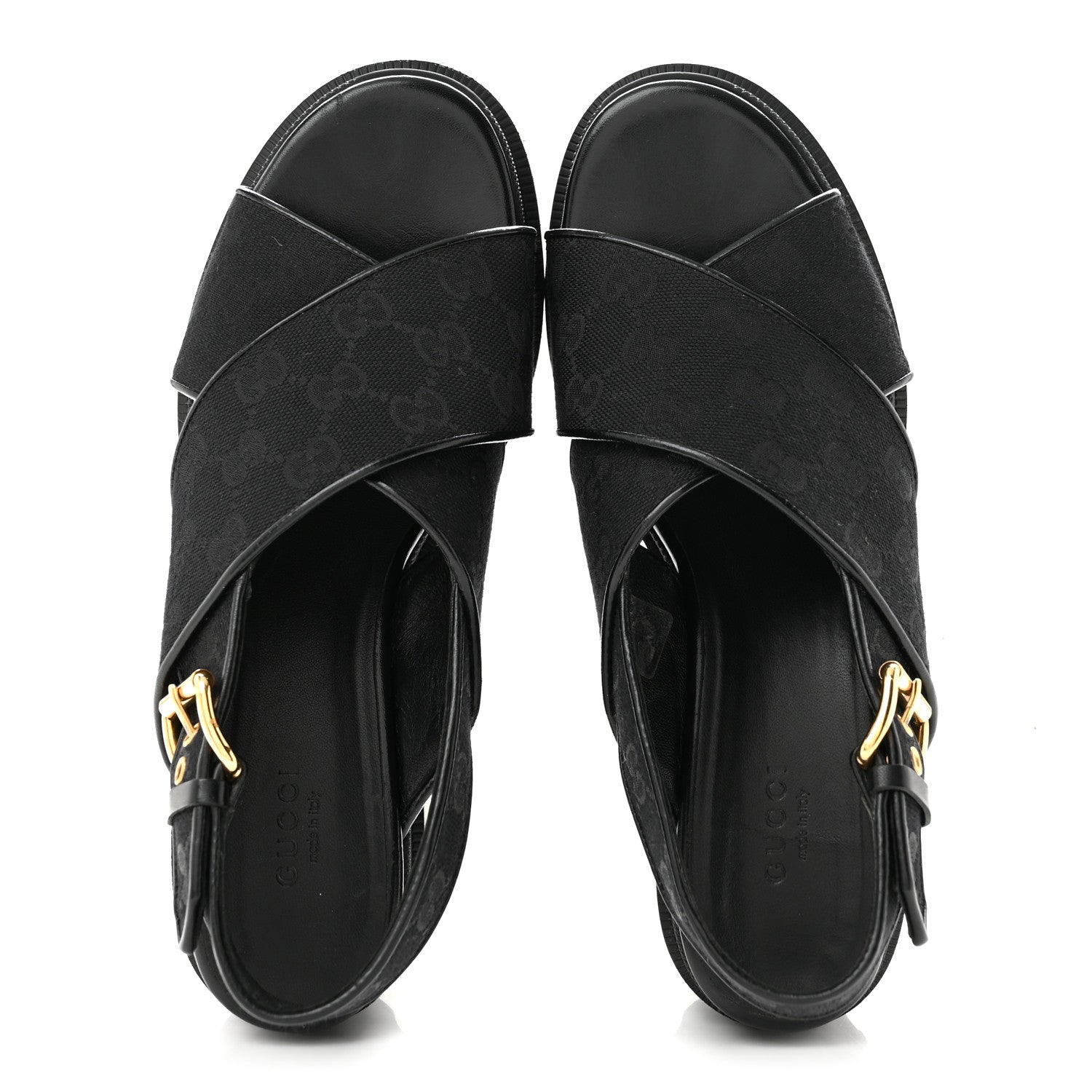 Monogram Granada Kid Trip 40/72mm Lug Sole Sandals 38.5 Black