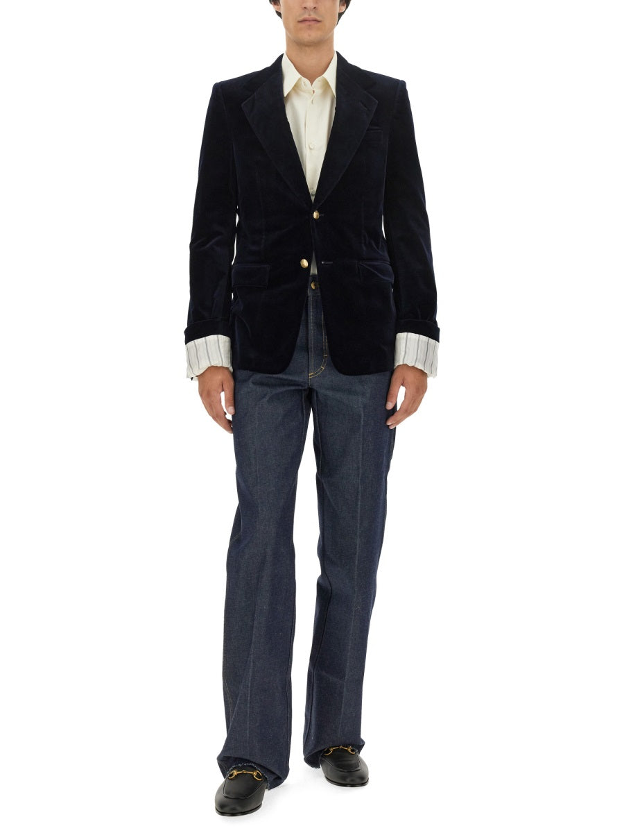 Gucci Cotton Jacket — Blue
