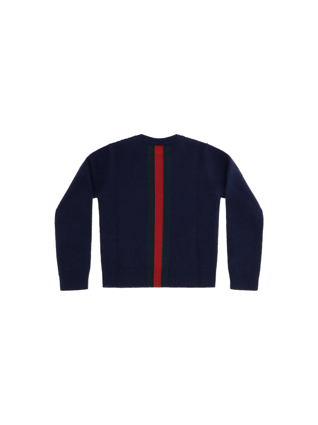 Gucci Web Stripe Sweater — Navy