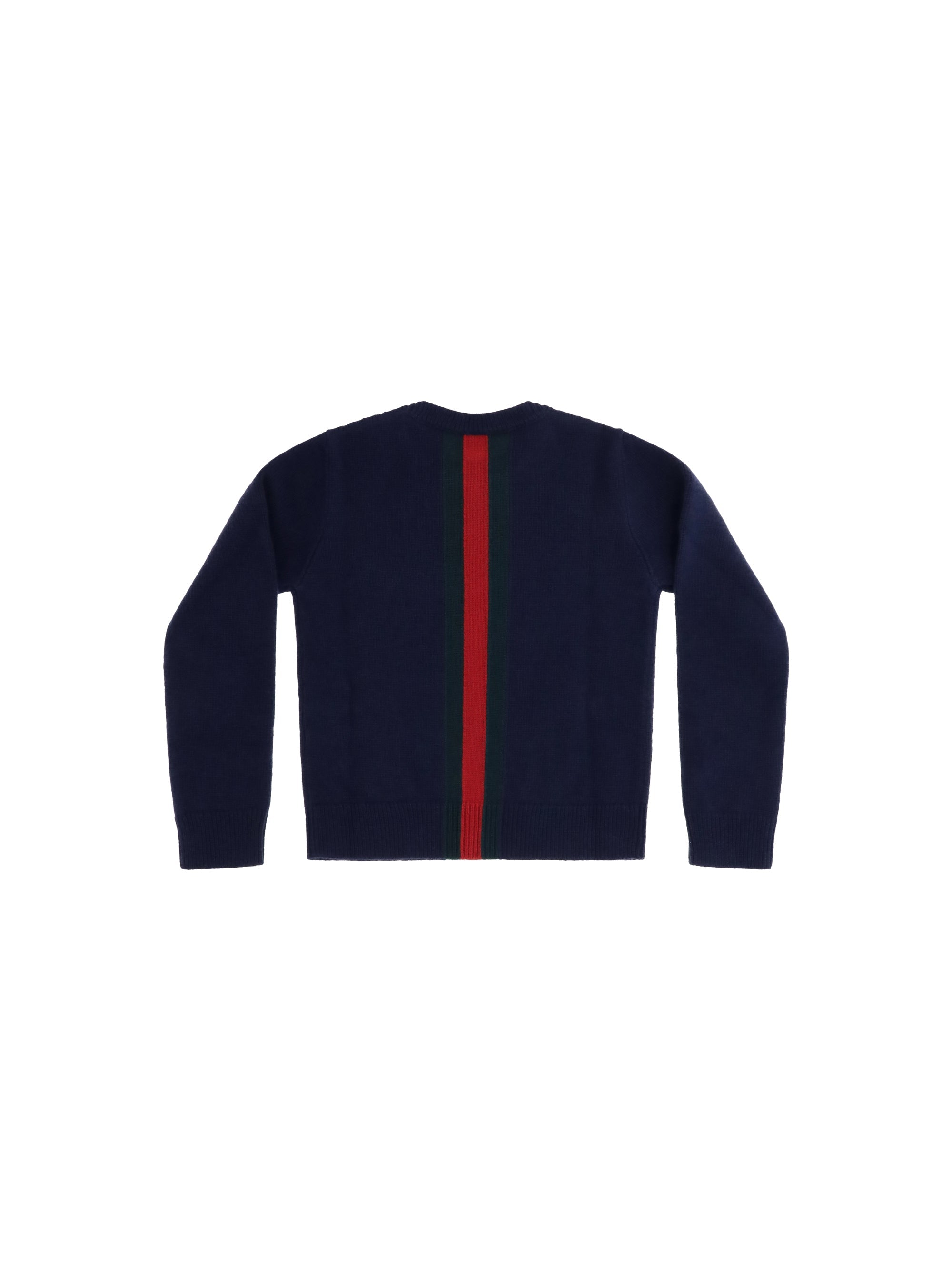 Gucci Web Stripe Sweater — Navy