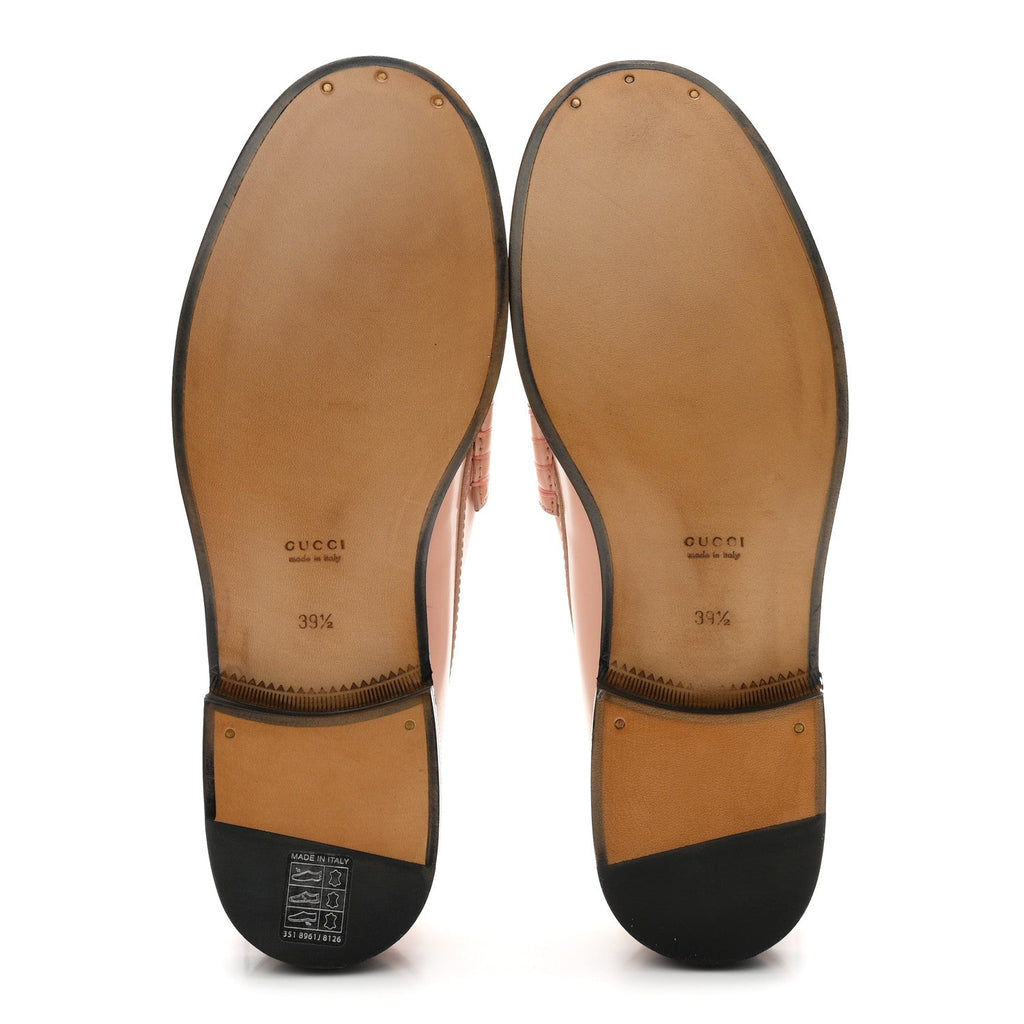 Millennial Ribot Cut Out Interlocking G Loafers 39.5 Perfect Pink