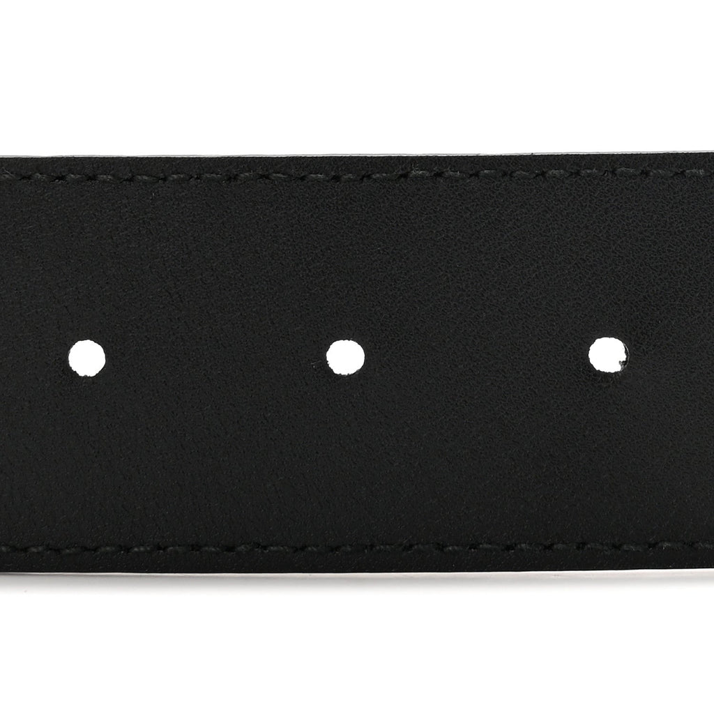 Textured Calfskin Double G 40mm Belt 80 32 Black