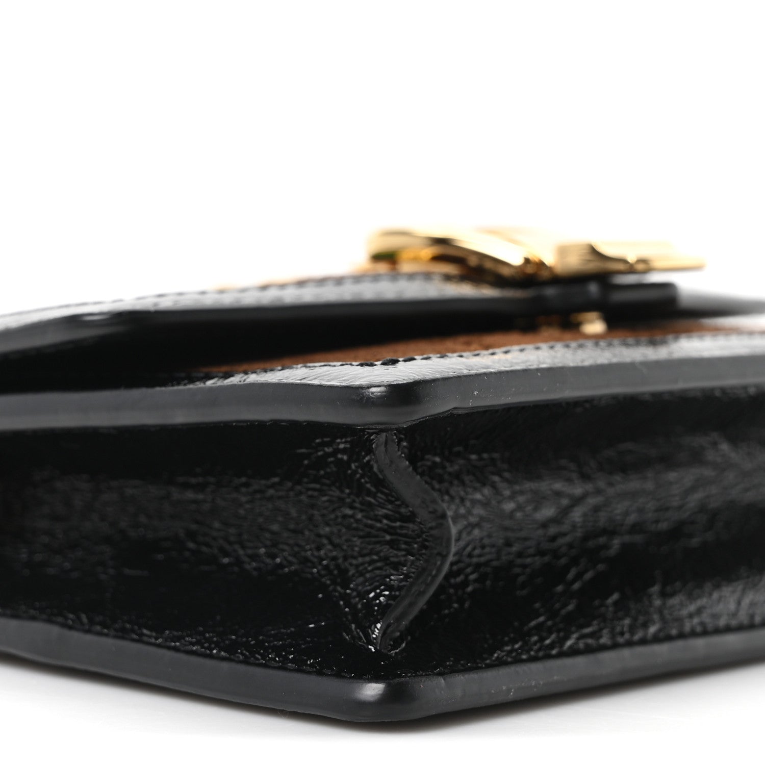 Velvet GG Monogram Web Super Mini Sylvie Chain Shoulder Bag Brown Black Oro Vecchio
