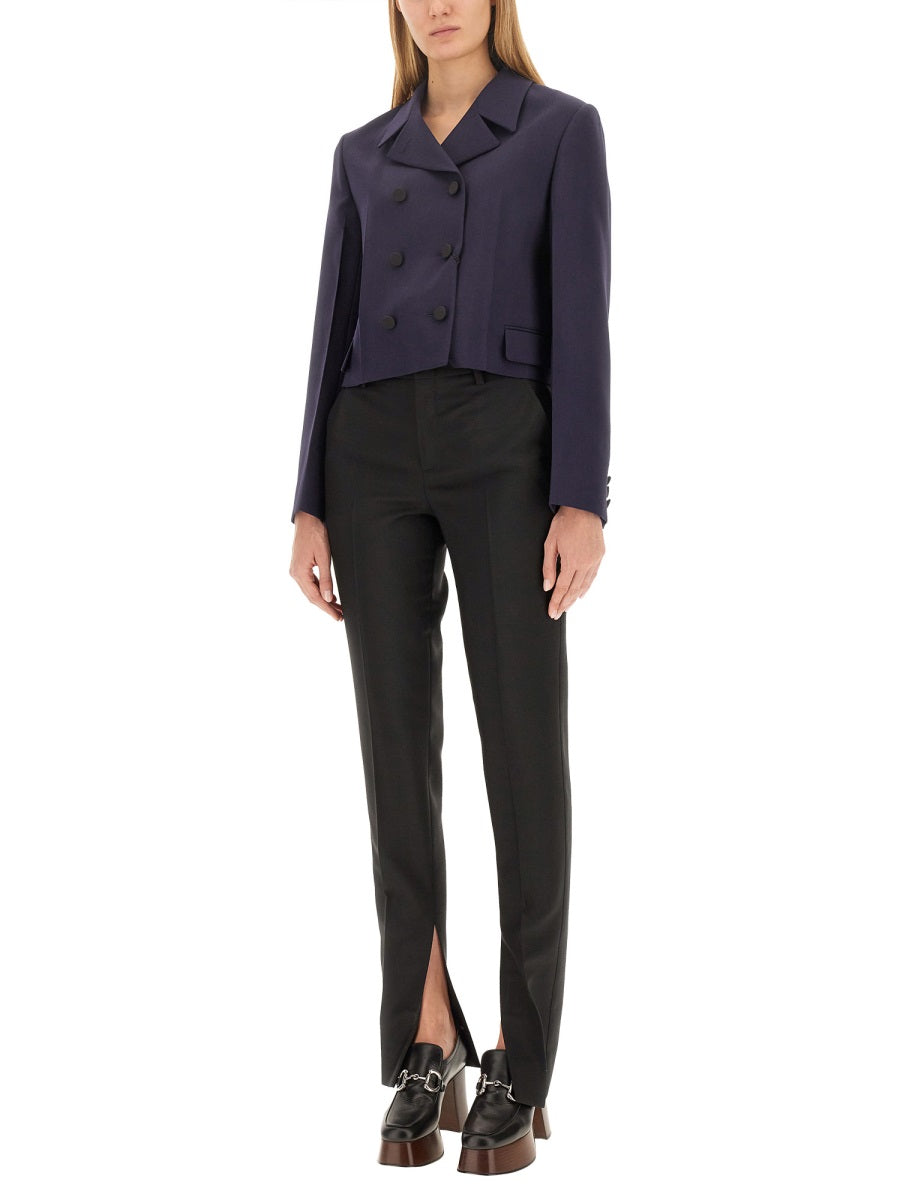 Gucci Mohair Wool Trousers — Black