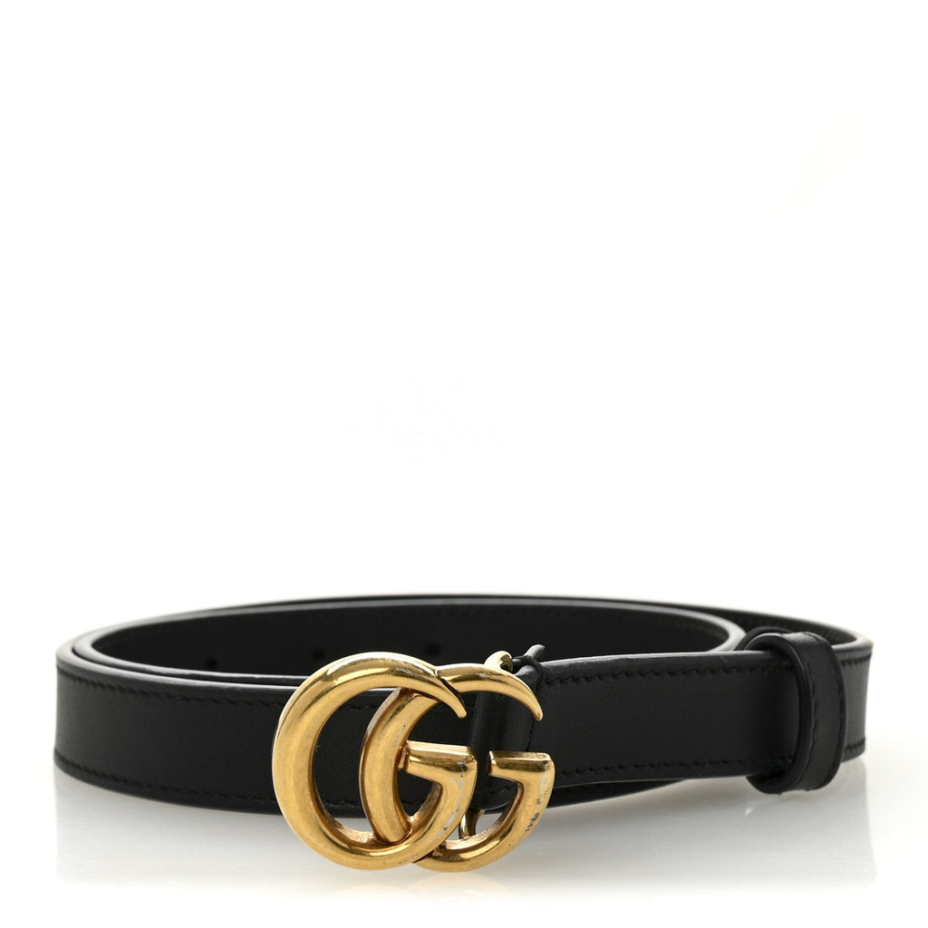 Calfskin Double G 20mm Belt 70 28 Black