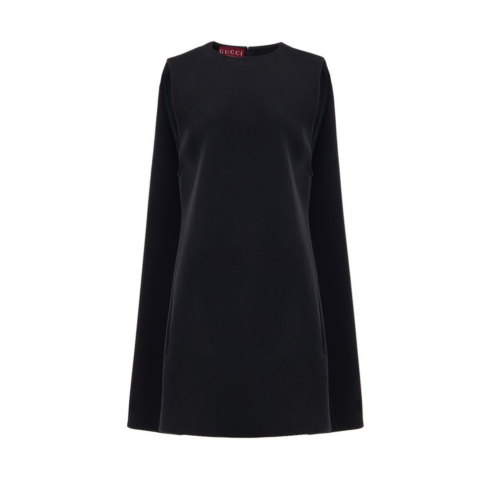 Gucci Wool Bell Dress — Black