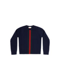 Gucci Web Stripe Sweater — Navy