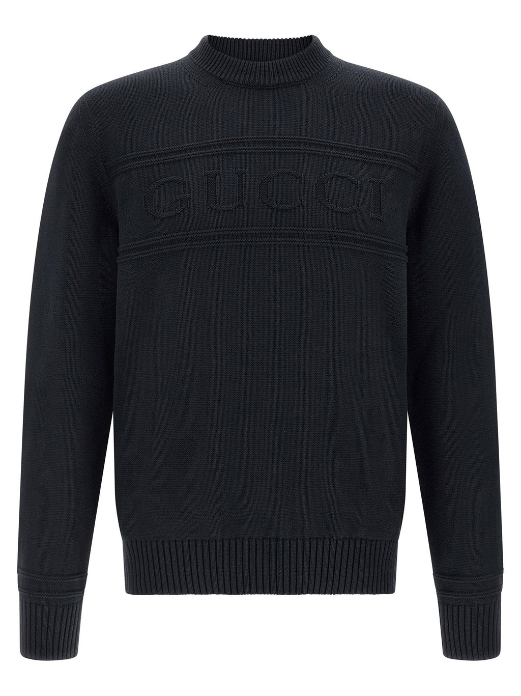 Gucci Intarsia Knit Sweater — Black