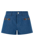 Gucci Morsetto Shorts — Blue