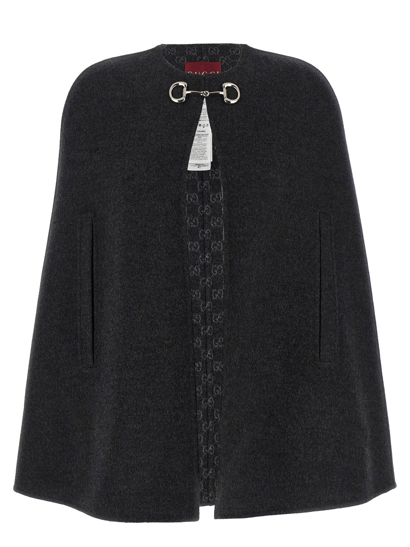 Gucci Morsetto Cape — Black
