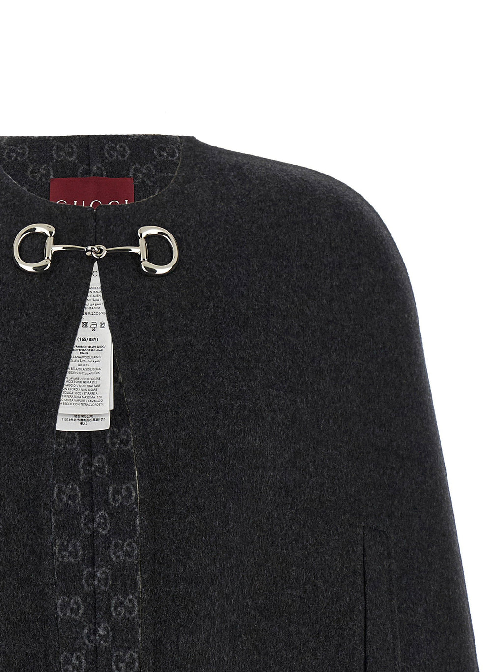 Gucci Morsetto Cape — Black