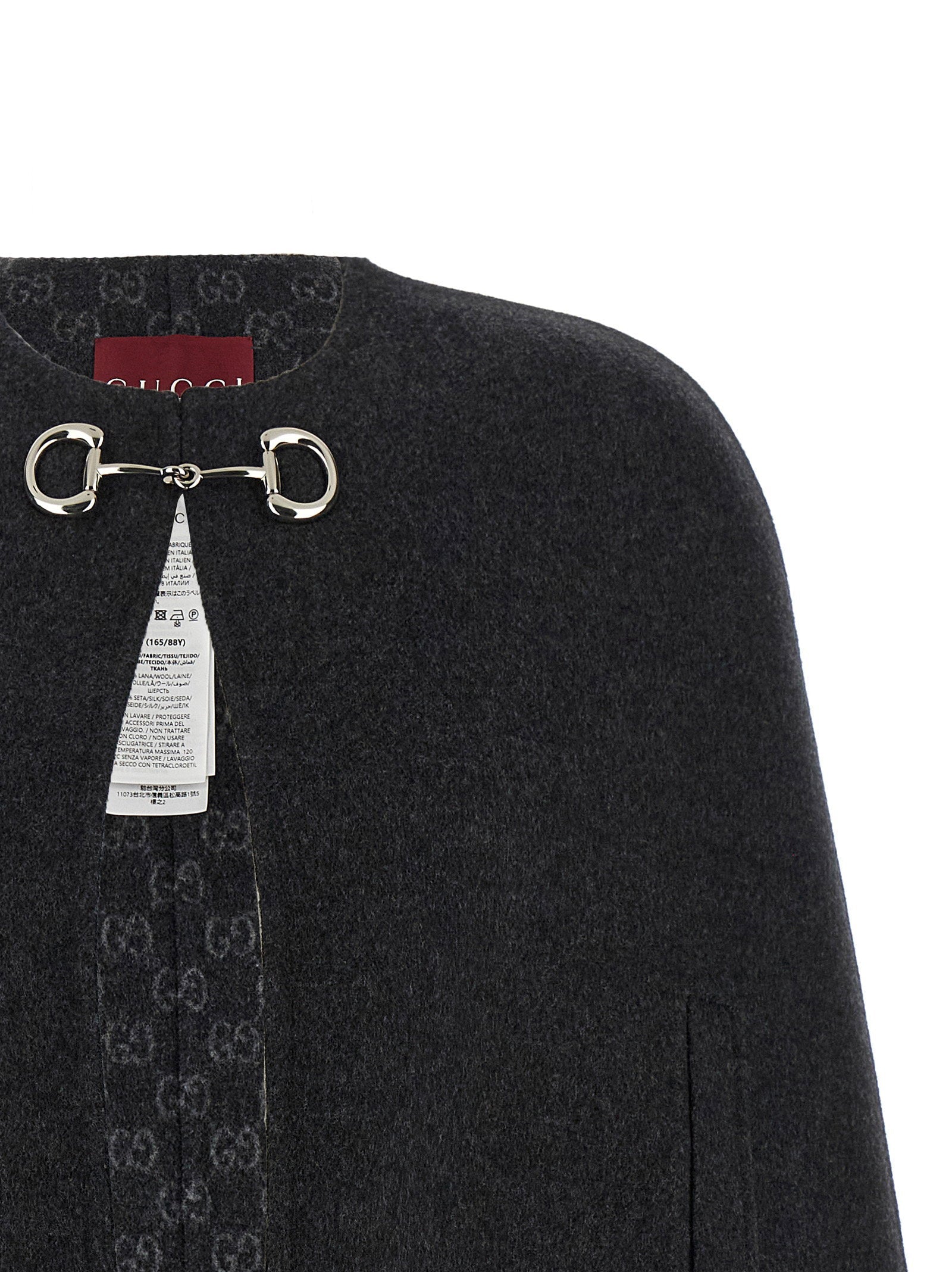 Gucci Morsetto Cape — Black