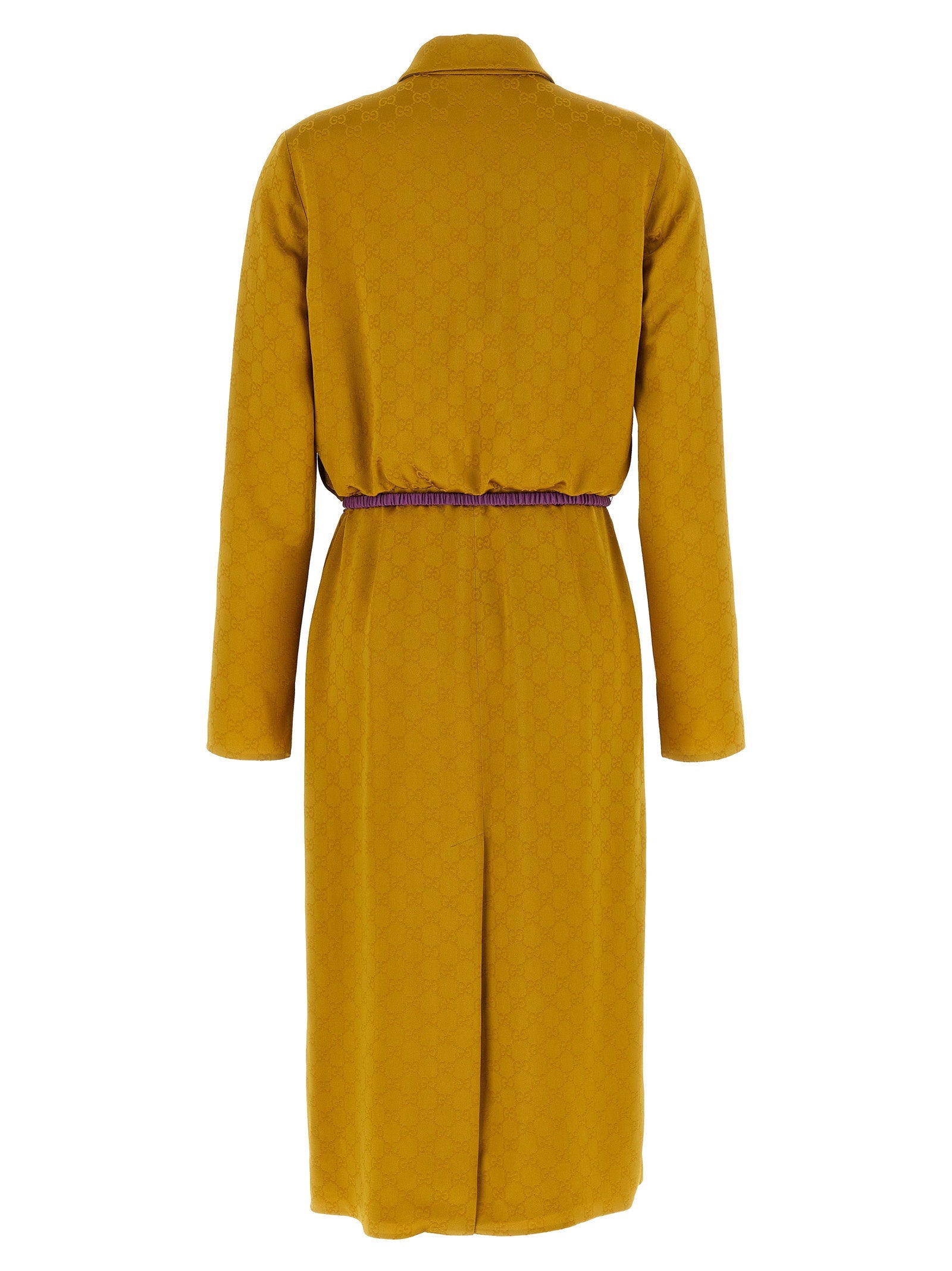 Gucci GG Jacquard Dress — Gold