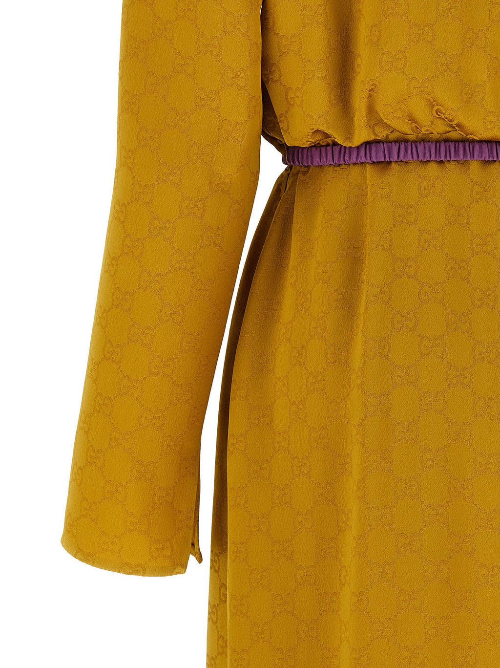 Gucci GG Jacquard Dress — Gold