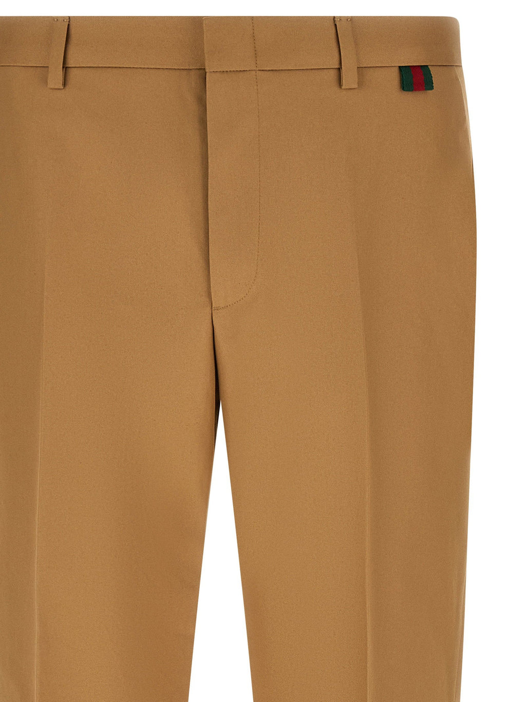 Gucci Web Loop Trousers — camel