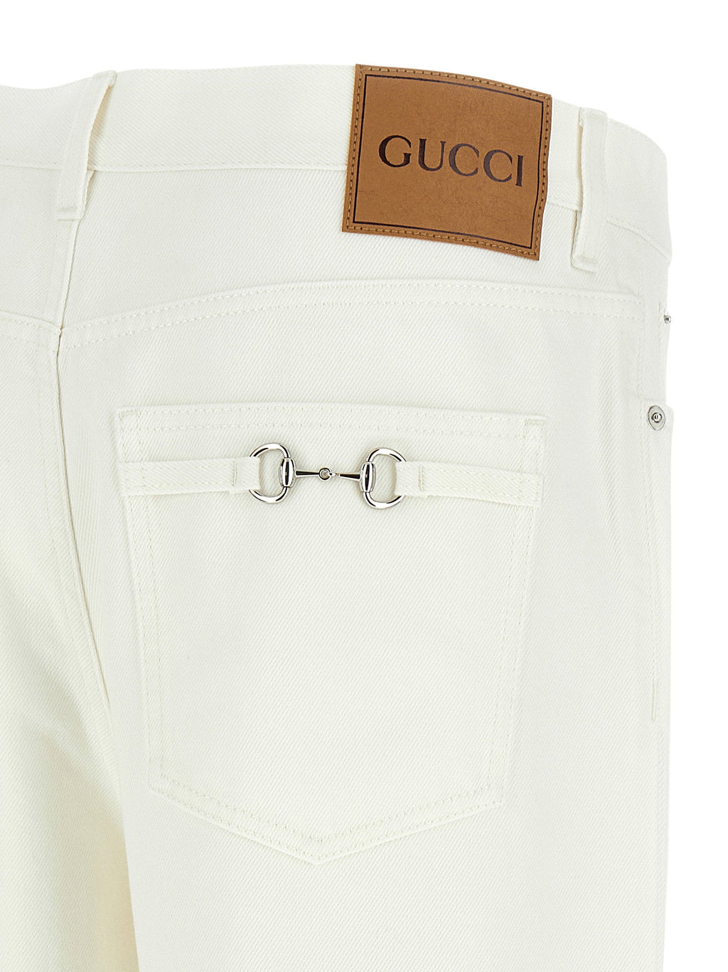 Gucci Morsetto Jeans — White
