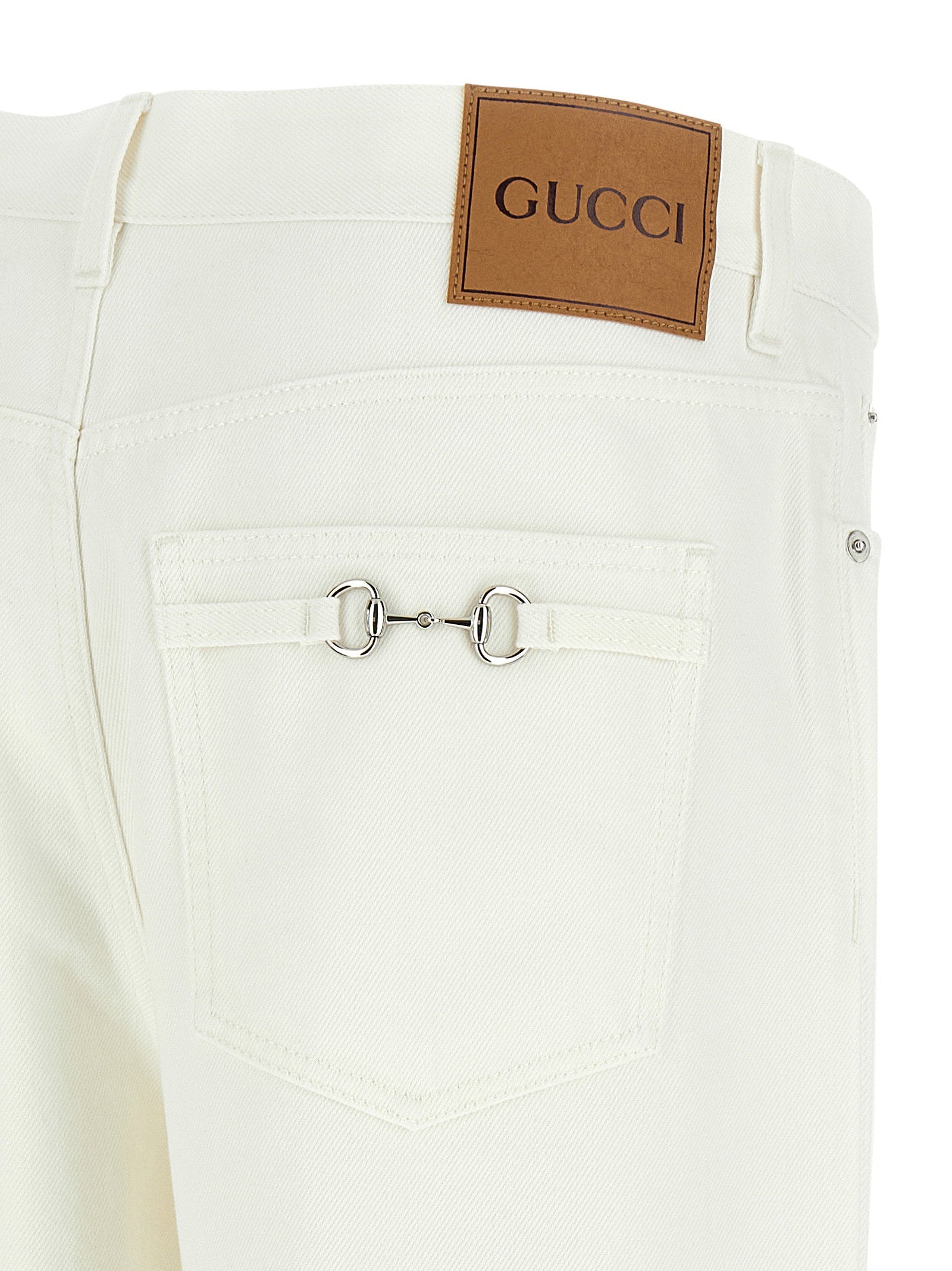 Gucci Morsetto Jeans — White