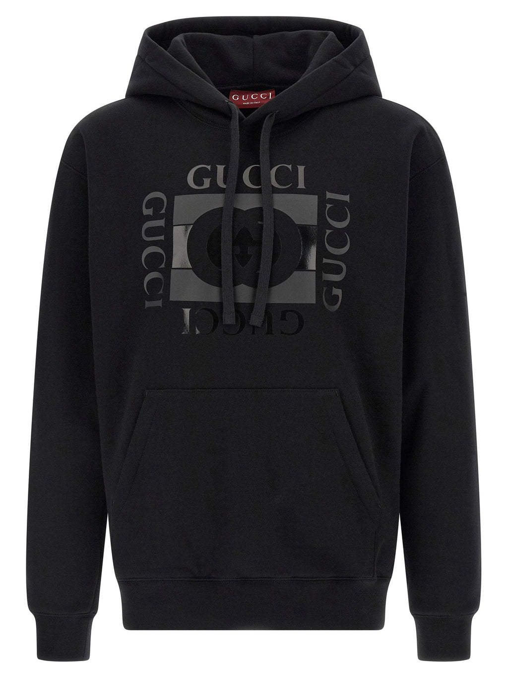 Gucci Incrocio GG Hoodie — Black