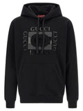 Gucci Incrocio GG Hoodie — Black