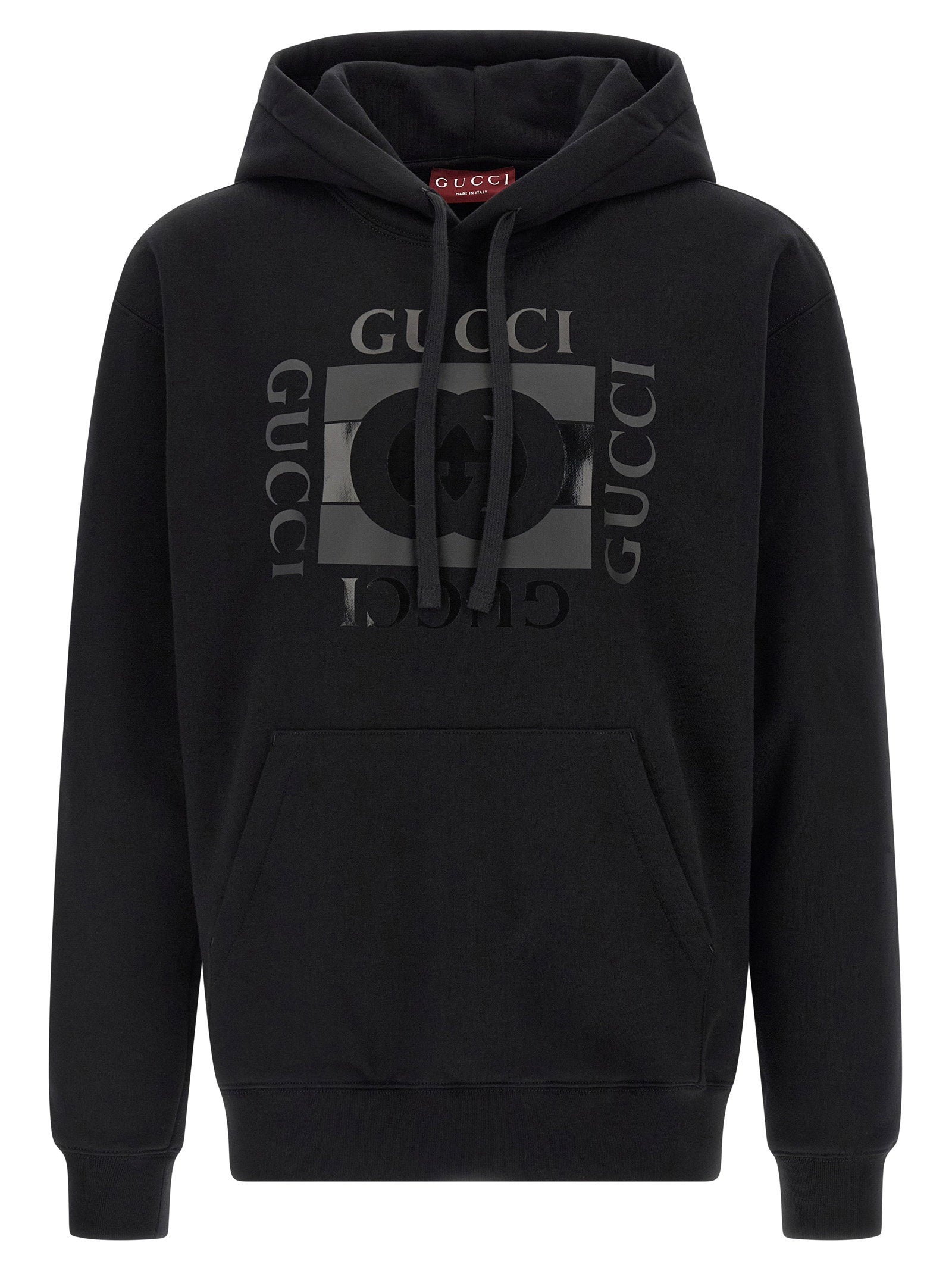 Gucci Incrocio GG Hoodie — Black