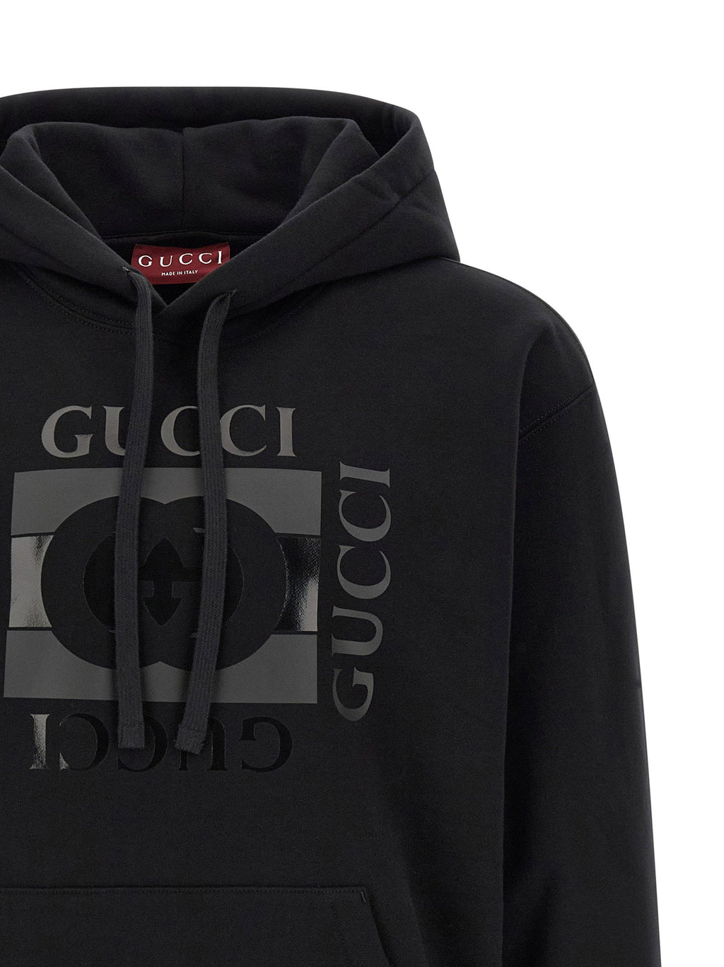 Gucci Incrocio GG Hoodie — Black