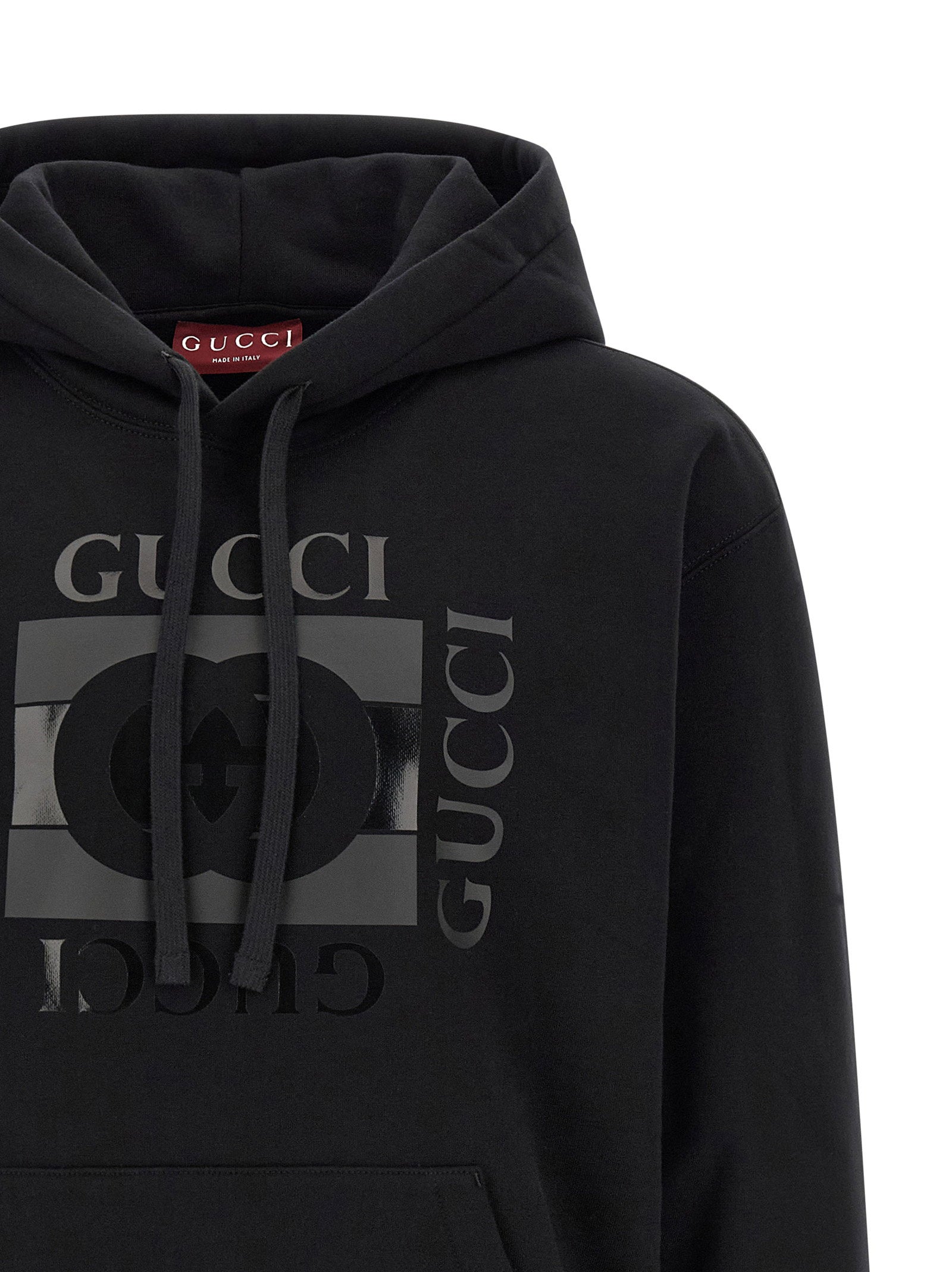 Gucci Incrocio GG Hoodie — Black