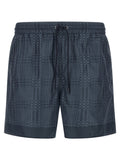 Gucci Gucci Incrocio GG-Print Swim Shorts — Navy