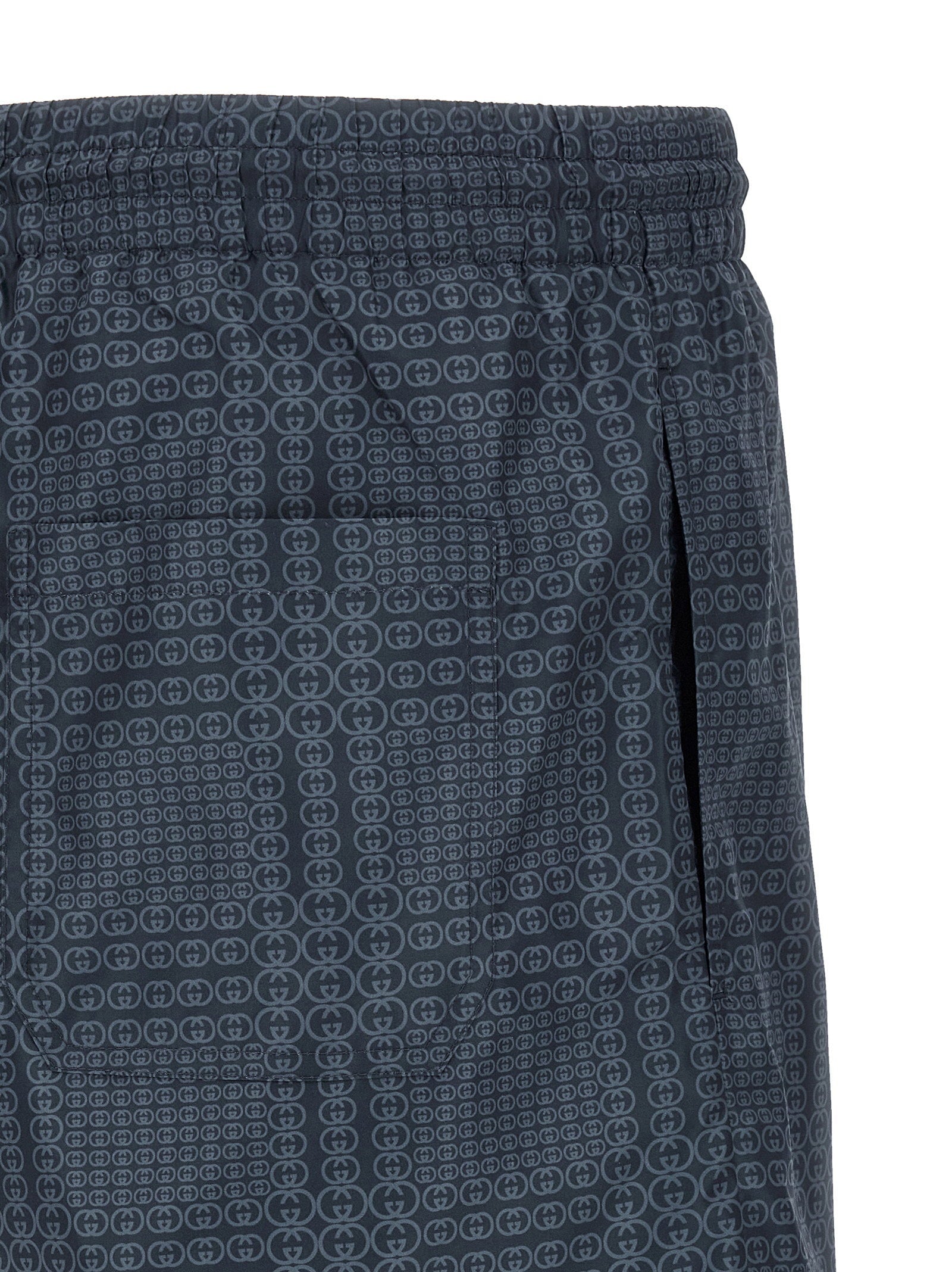 Gucci Gucci Incrocio GG-Print Swim Shorts — Navy