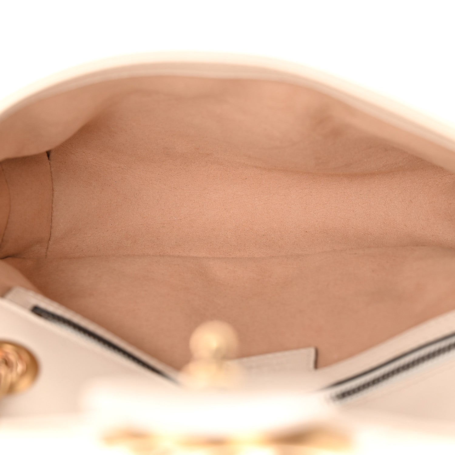 Calfskin Matelasse Small GG Marmont Shoulder Bag White