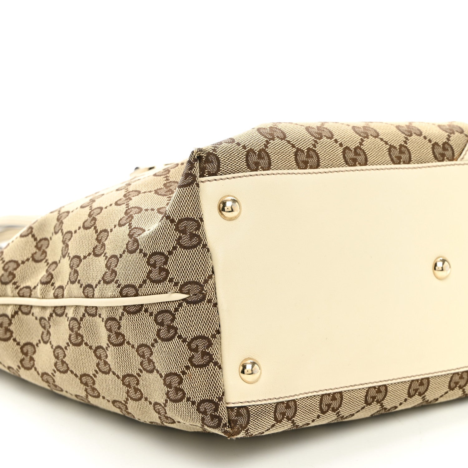 Monogram Medium New Britt Tote Off White