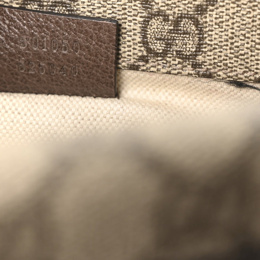 GG Supreme Monogram Web Small Neo Vintage Double Flap Messenger Bag Beige New Acero