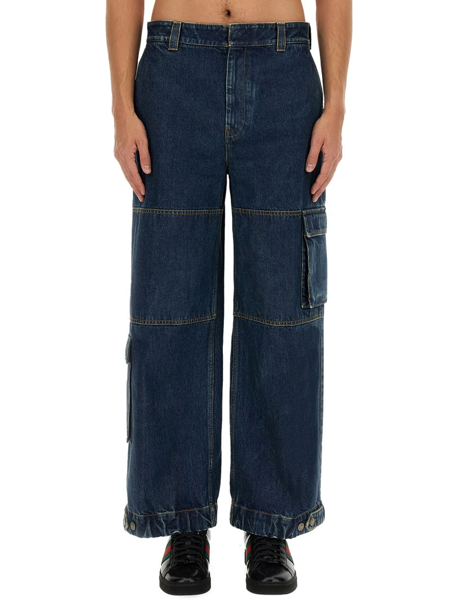 Gucci Cotton Jeans — Blue