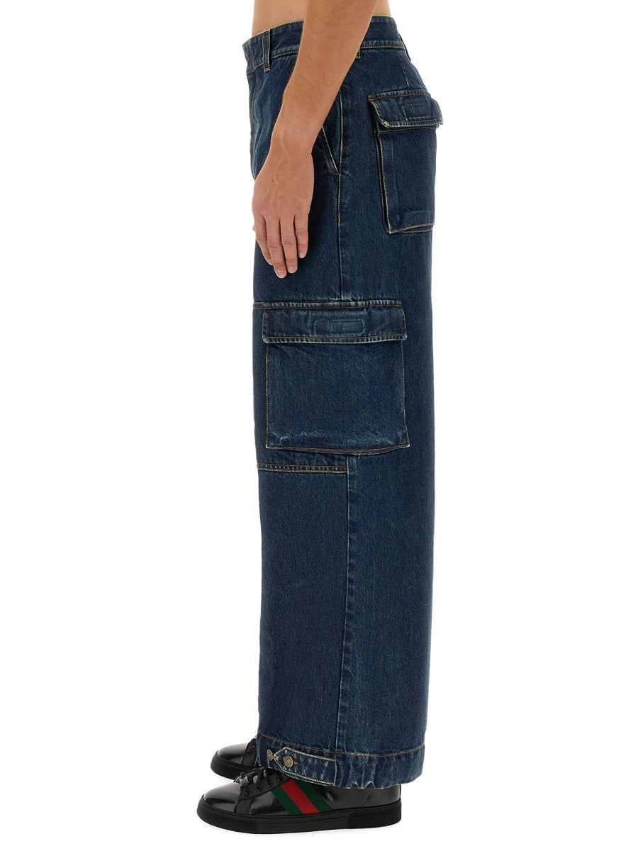 Gucci Cotton Jeans — Blue