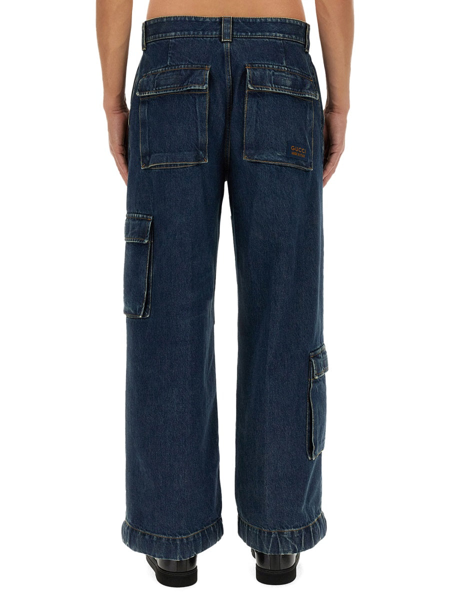 Gucci Cotton Jeans — Blue