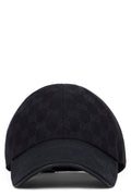 Gucci 875733 GG Monogram Cotton Baseball Cap — Black