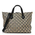Soft GG Supreme Monogram Bees Small Crossbody Tote Beige Oro Black