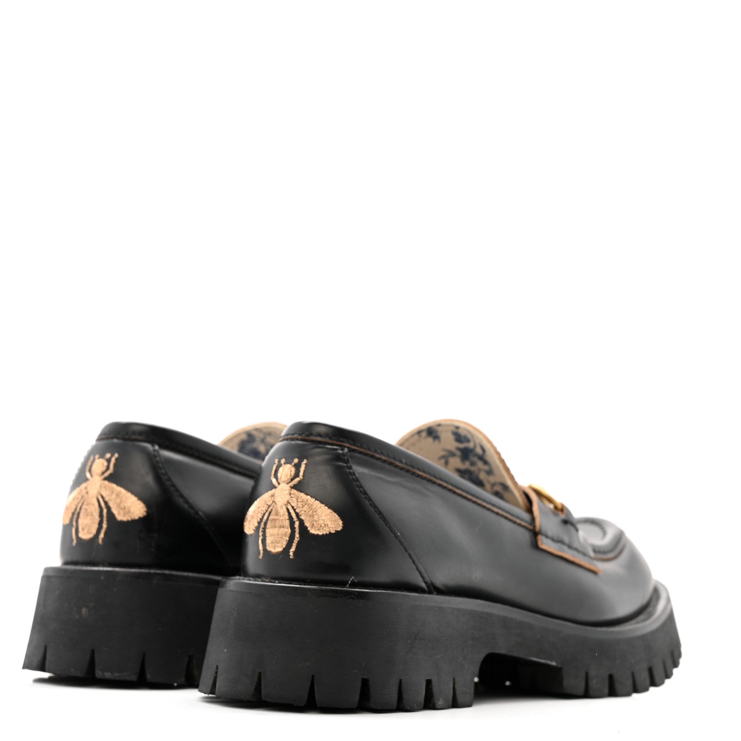 Cordovan Lux Womens Harald Horsebit 25mm Platform Loafers 40 Black 37.5 Black