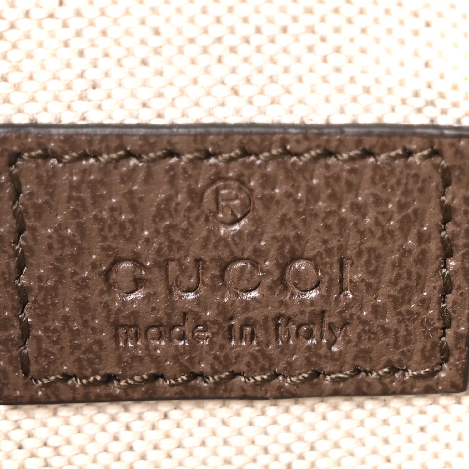 GG Supreme Monogram Textured Dollar Calfskin Blondie Belt Bag Beige Ebony New Acero