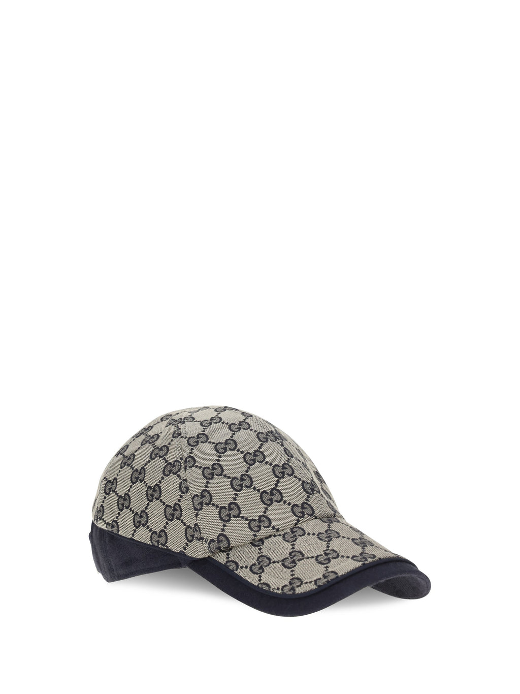 Gucci A001I24HBK4 GG-Monogram Cotton Baseball Cap — Blue